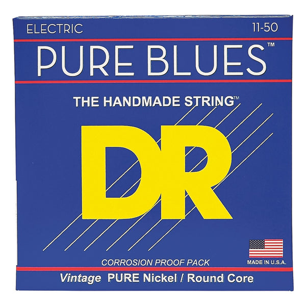 DR Pure Blues PHR-11 Pure Nickel Electric Guitar Strings, Heavy 11-50