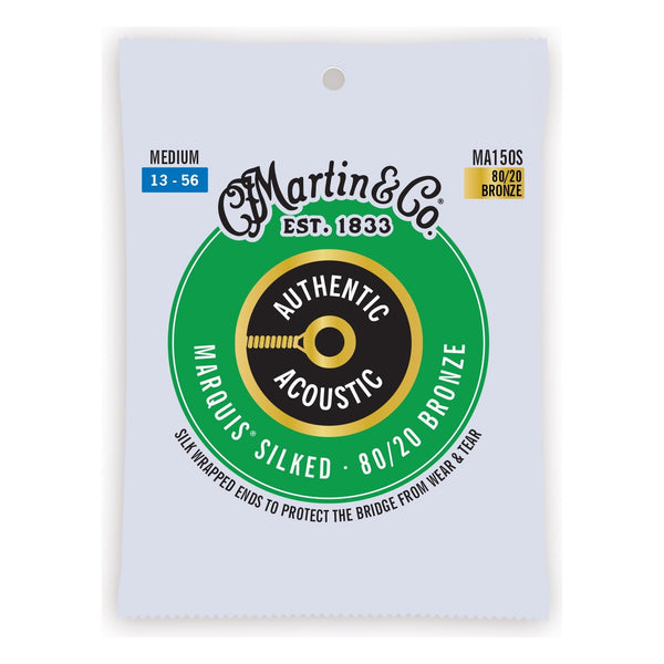 Martin MA150S Authentic Acoustic Marquis Silked 80/20 Bronze Strings, Medium 13-56