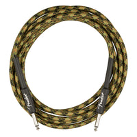 Fender Professional Series Camo Instrument Cable, 10', Woodland Camo