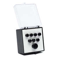 Martin Bridge Pins and End Pin, Polished Black (18APP18)