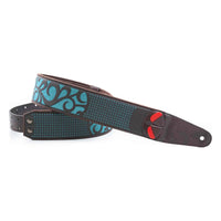 RightOn! Mojo Nashville Guitar Strap, Teal