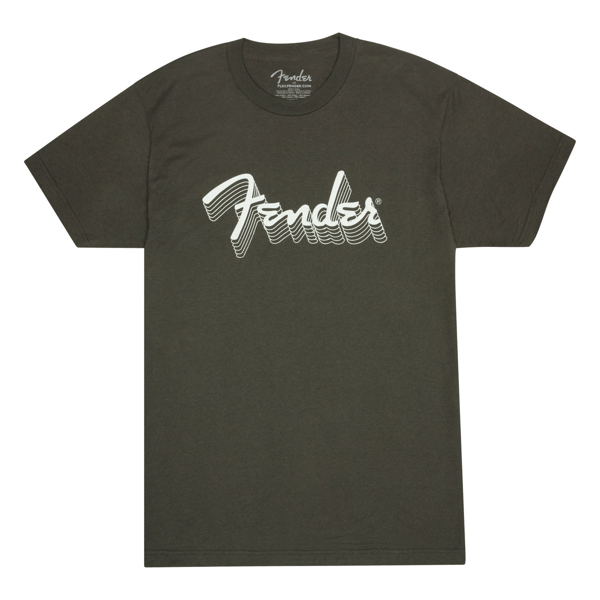 Fender Reflective Ink T-Shirt, Charcoal, L