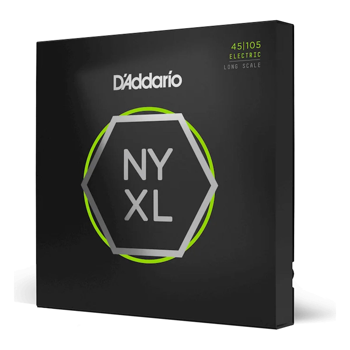 D'Addario NYXL45105 NYXL Nickel Wound Bass Strings, Regular Light Top/Medium Bottom 45-105, Long Scale