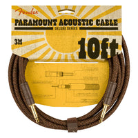Fender Paramount 10' Acoustic Instrument Cable Brown