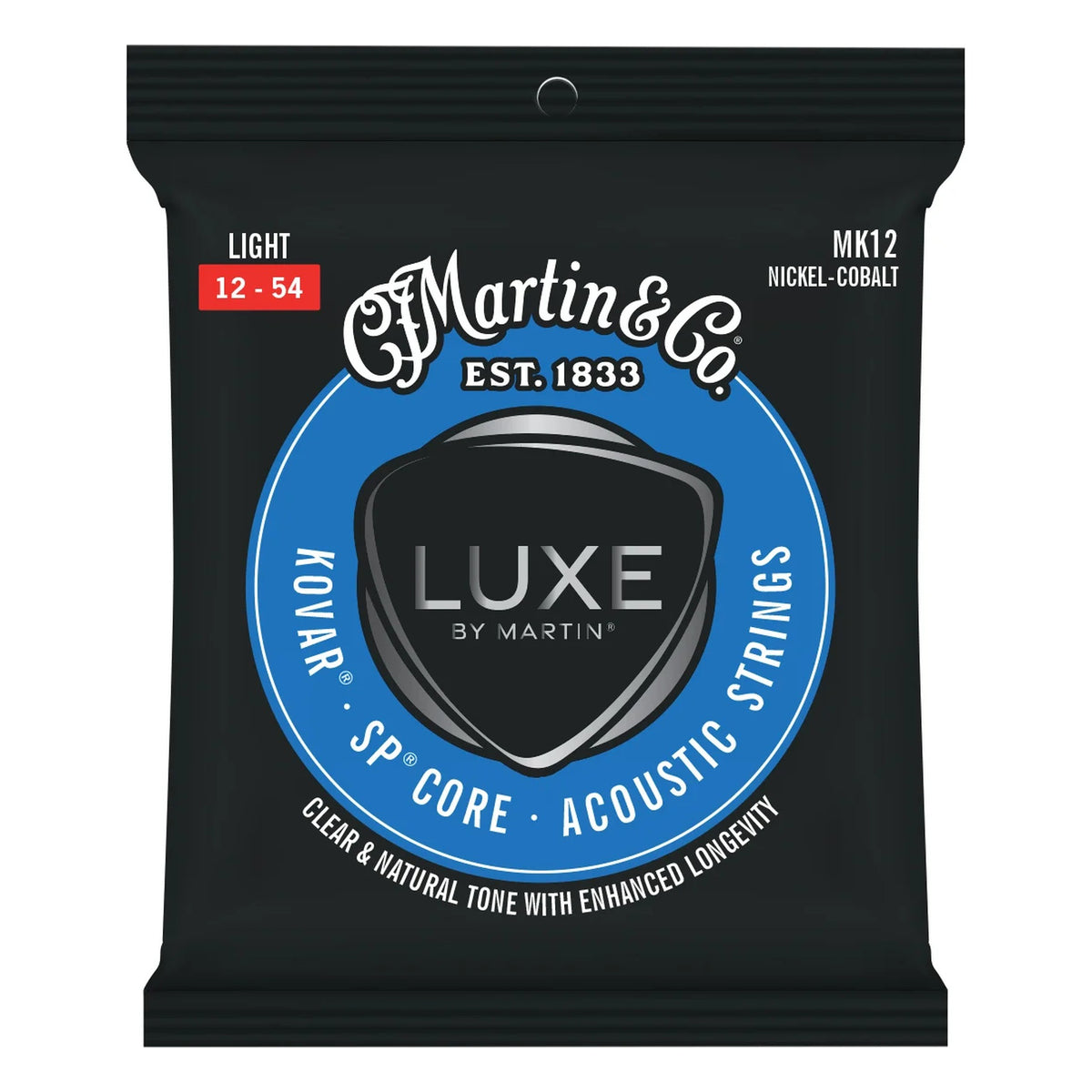 Martin MK12 Luxe Kovar Acoustic Guitar Strings, Light 12-54