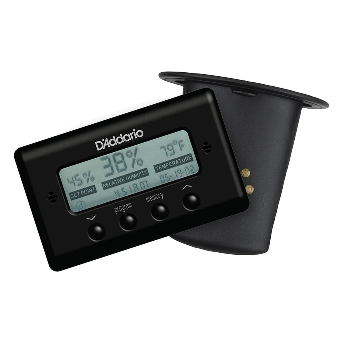 D'Addario Acoustic Guitar Soundhole Humidifier and Humidity/Temperature Sensor Bundle