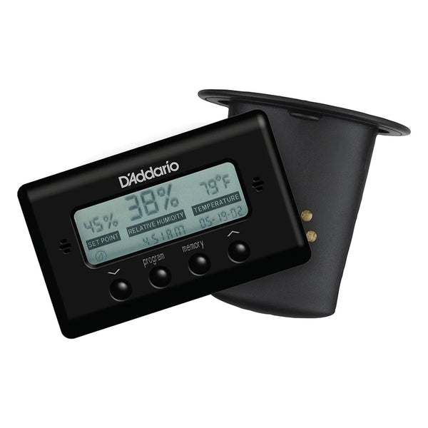 D'Addario Acoustic Guitar Soundhole Humidifier and Humidity/Temperature Sensor Bundle