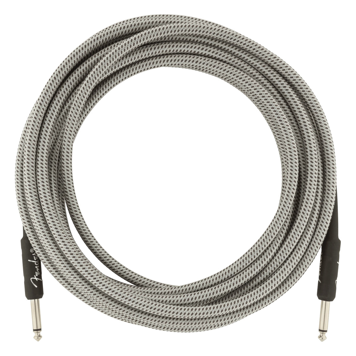Fender Professional Series Tweed Instrument Cable, 18.6', White Tweed