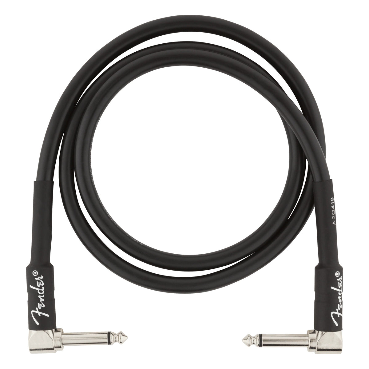 Fender Professional Series Instrument Cable, 3', Angle/Angle, Black