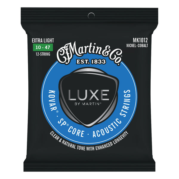 Martin MK1012 Luxe Kovar 12-String Acoustic Guitar Strings, Extra Light 10-47