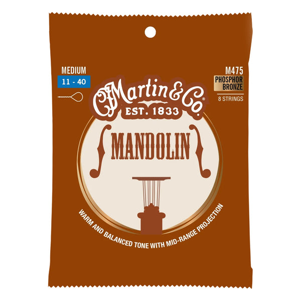 Martin M475 Phosphor Bronze Mandolin Strings, Medium 11-40