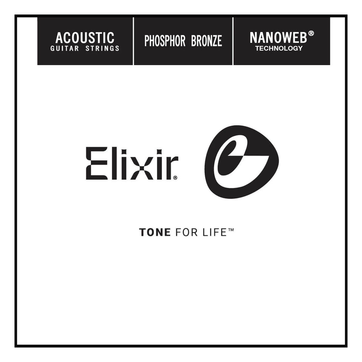 Elixir 14126 Nanoweb Phosphor Bronze Acoustic Single String, .026 (single string)