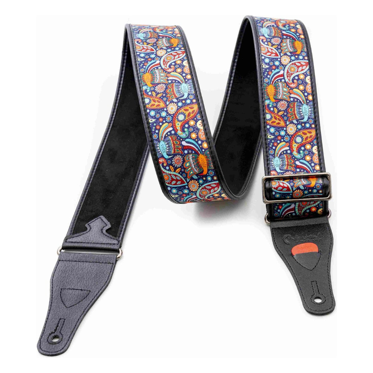 RightOn! Talisman Kashmir Blue Guitar Strap