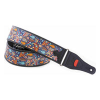 RightOn! Talisman Kashmir Blue Guitar Strap