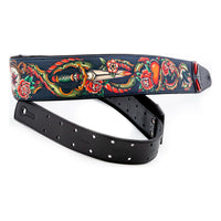 RightOn! Mojo Tattoo Black Guitar Strap
