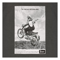 Fender Vintage Ad Tee, Motorcycle Rider, Graphite, S