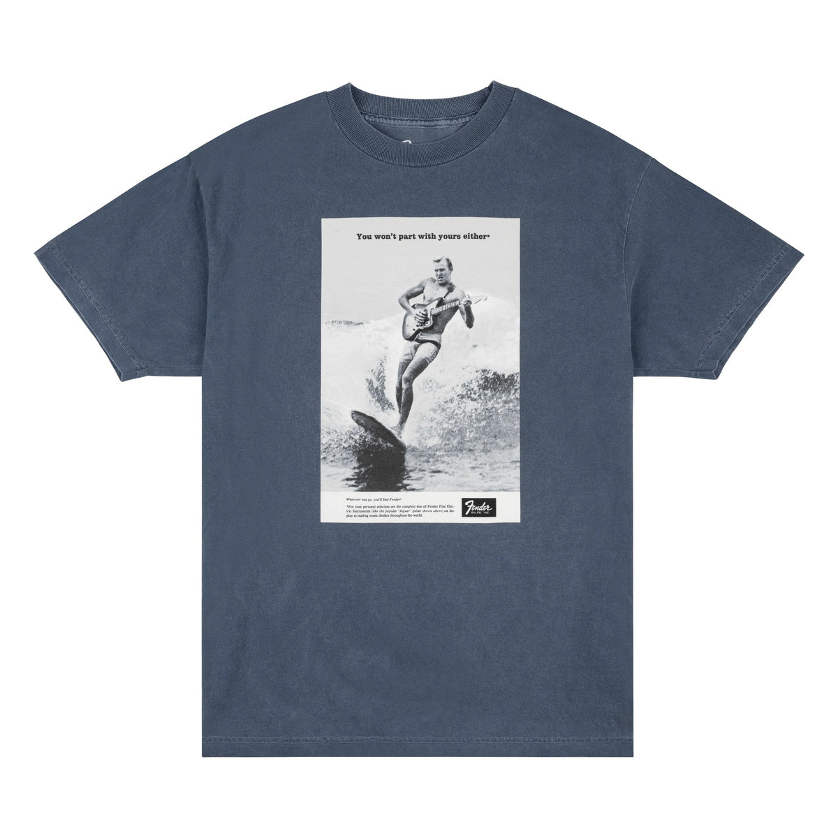 Fender Vintage Ad Surfer T-Shirt, Ocean, S