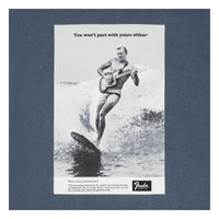 Fender Vintage Ad Surfer T-Shirt, Ocean, S