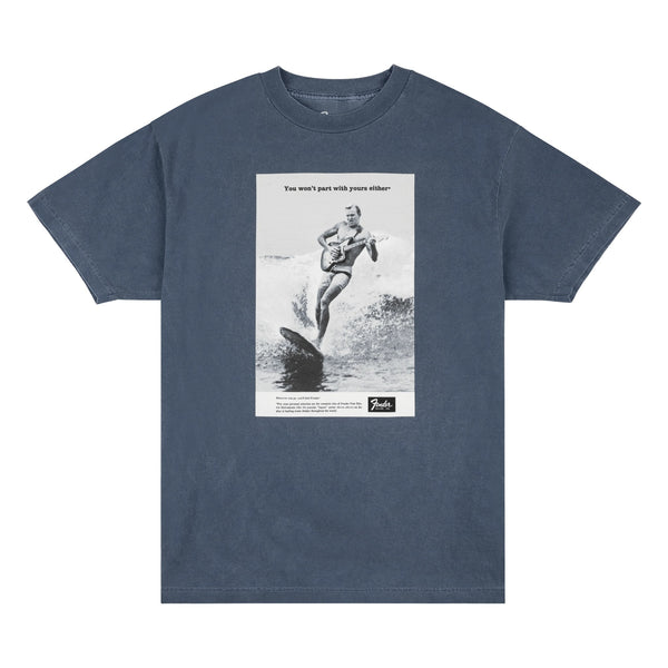Fender Vintage Ad Surfer T-Shirt, Ocean, XL