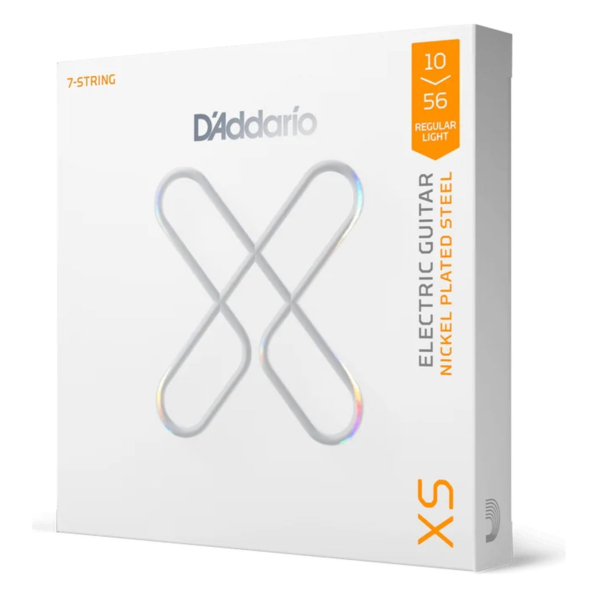 D'Addario XSE1056 XS Nickel 7-String Electric Guitar Strings, Regular Light 10-56