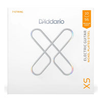 D'Addario XSE1056 XS Nickel 7-String Electric Guitar Strings, Regular Light 10-56