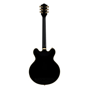Gretsch Broadkaster LX Center Block with String-Thru Bigsby and Gold Hardware, Black, back