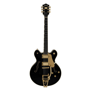 Gretsch Broadkaster LX Center Block with String-Thru Bigsby and Gold Hardware, Black