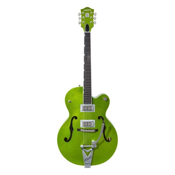 Gretsch G6120T-HR Brian Setzer Signature Hot Rod Hollow Body with Bigsby, Extreme Coolant Green Sparkle