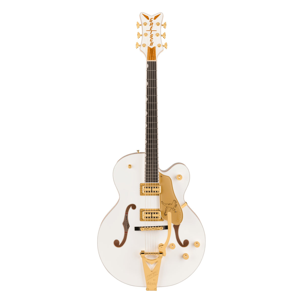 Gretsch Falcon Hollow Body with String-Thru Bigsby, White with Gold Hardware