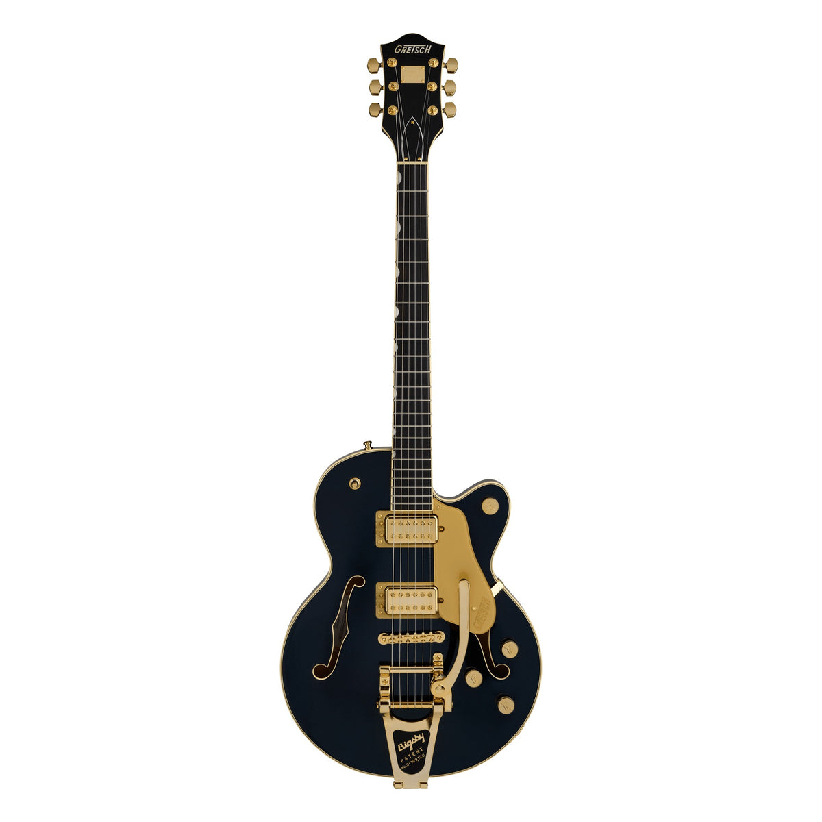 Gretsch Broadkaster Jr. LX Center Block with String-Thru Bigsby and Gold Hardware, Midnight Sapphire