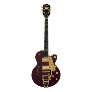 Gretsch Broadkaster Jr. LX Center Block with String-Thru Bigsby and Gold Hardware, Blackberry