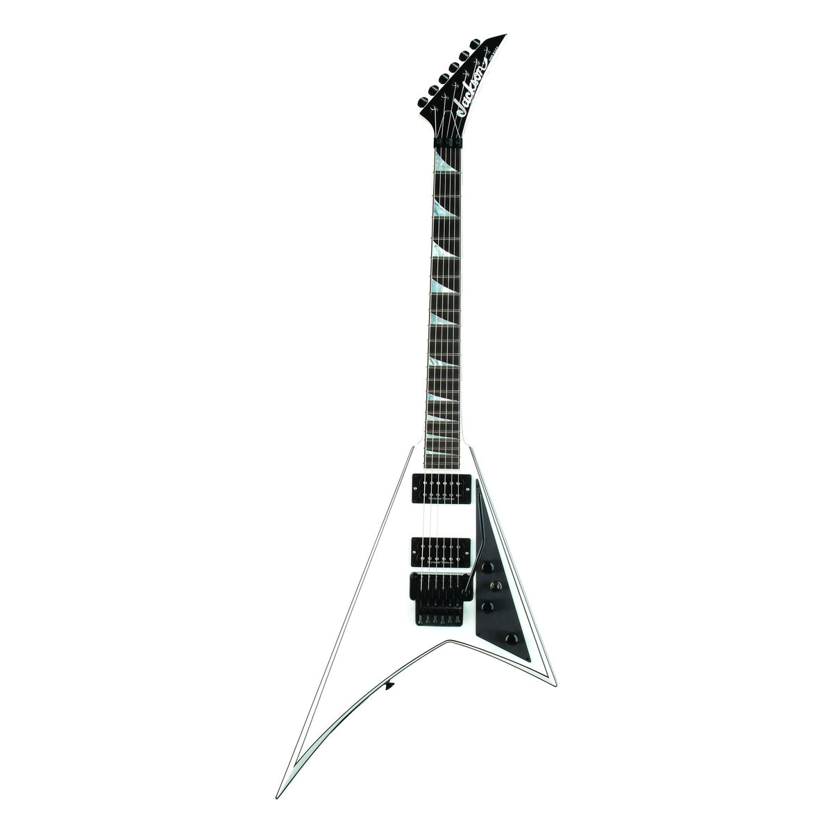 Jackson USA Select Randy Rhoads RR1, Snow White w/ Black Pinstripes