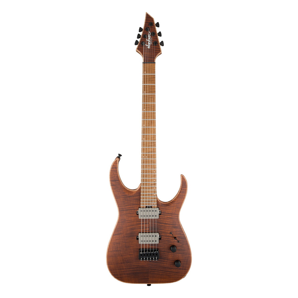 Jackson USA Signature Misha Mansoor Juggernaut HT6FM, Satin Amber Tiger Eye