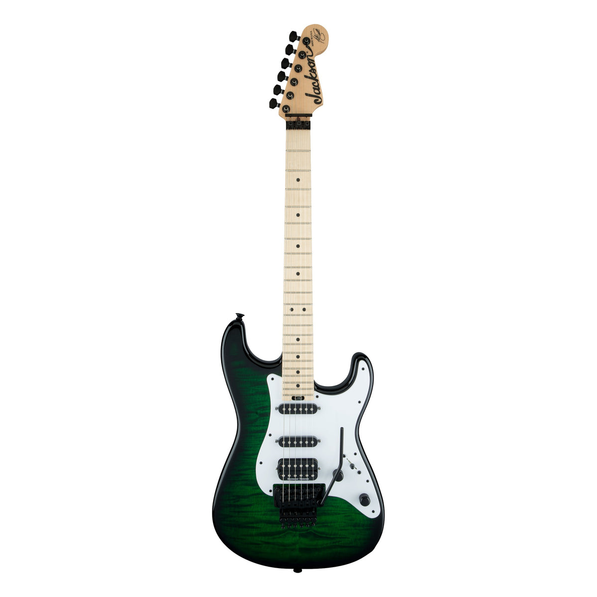 Jackson USA Signature Adrian Smith San Dimas SDQM, Transparent Green Burst