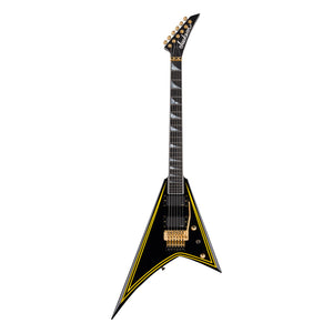 Jackson MJ Series Rhoads RR24MG, Black with Yellow Pinstripes
