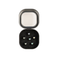 Martin Liquid Metal Bridge Pin Set, Black with Paua