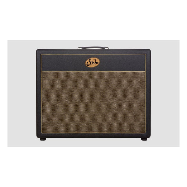 Suhr 2x12 Deep Cabinet, Black, Gold Grill, Warehouse Veteran 30