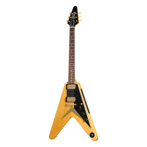 Gibson Custom Shop 1958 Korina Flying V Reissue VOS, Natural, Black Pickguard
