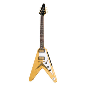 Gibson Custom Shop 1958 Korina Flying V Reissue VOS, Natural, White Pickguard