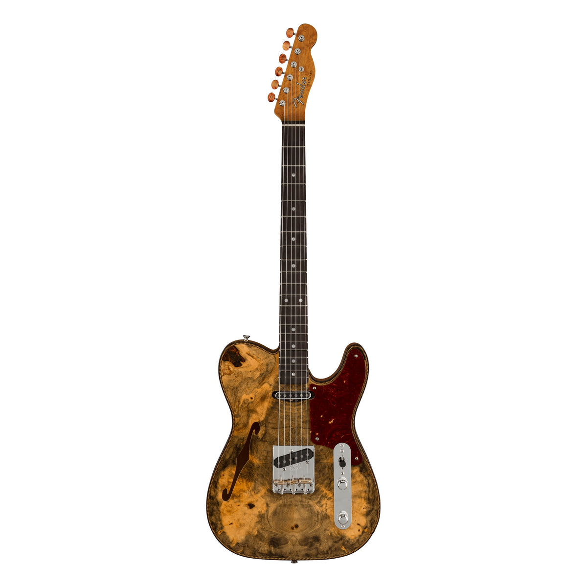 Fender Custom Shop Artisan Buckeye Burl Double Esquire, Aged Natural