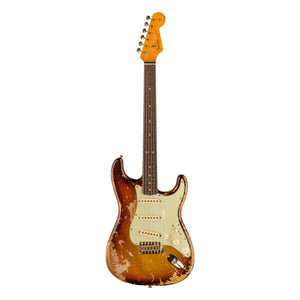 Fender Custom Shop 1963 Stratocaster Super Heavy Relic, Super Faded Aged 3-Color Sunburst Sparkle