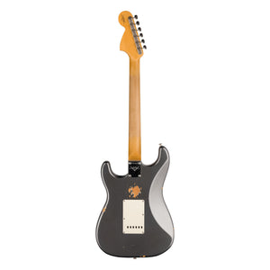 Fender Custom Shop 1967 Stratocaster Relic with Closet Classic Hardware, Aged Charcoal Frost Metallic, back