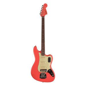 Fender Custom Shop Bass VI DLX Closet Classic, Super Faded Aged Fiesta Red
