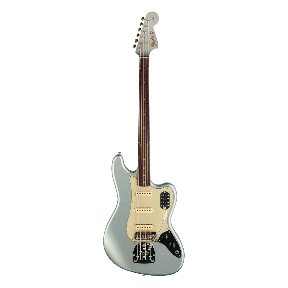 Fender Custom Shop Bass VI DLX Closet Classic, Aged Firemist Silver