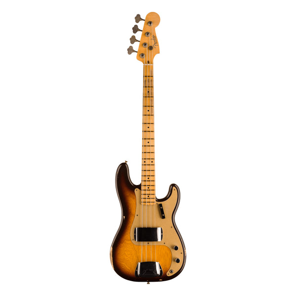Fender Custom Shop 1958 Precision Bass Relic, Super Faded Aged Chocolate 3-Color Sunburst