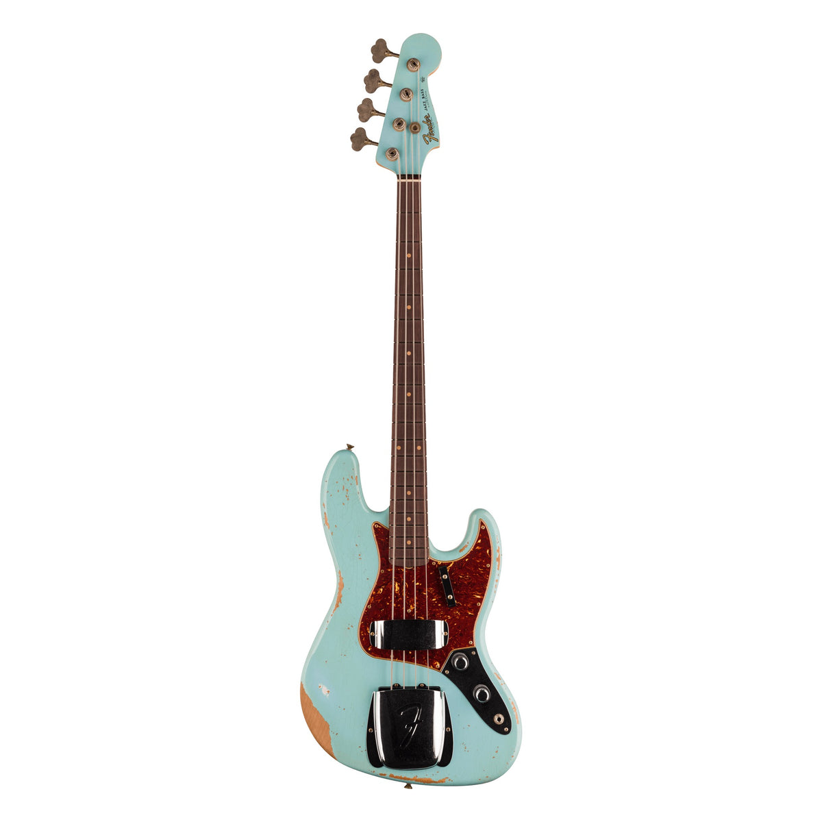 Fender Custom Shop 1961 Jazz Bass Heavy Relic, Faded Aged Daphne Blue