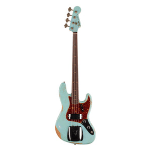 Fender Custom Shop 1961 Jazz Bass Heavy Relic, Faded Aged Daphne Blue