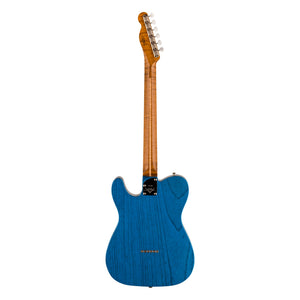Fender Custom Shop American Custom Telecaster NOS, Sapphire Blue Transparent, 1-Piece Roasted 3A Flame Maple Neck fingerboard, back