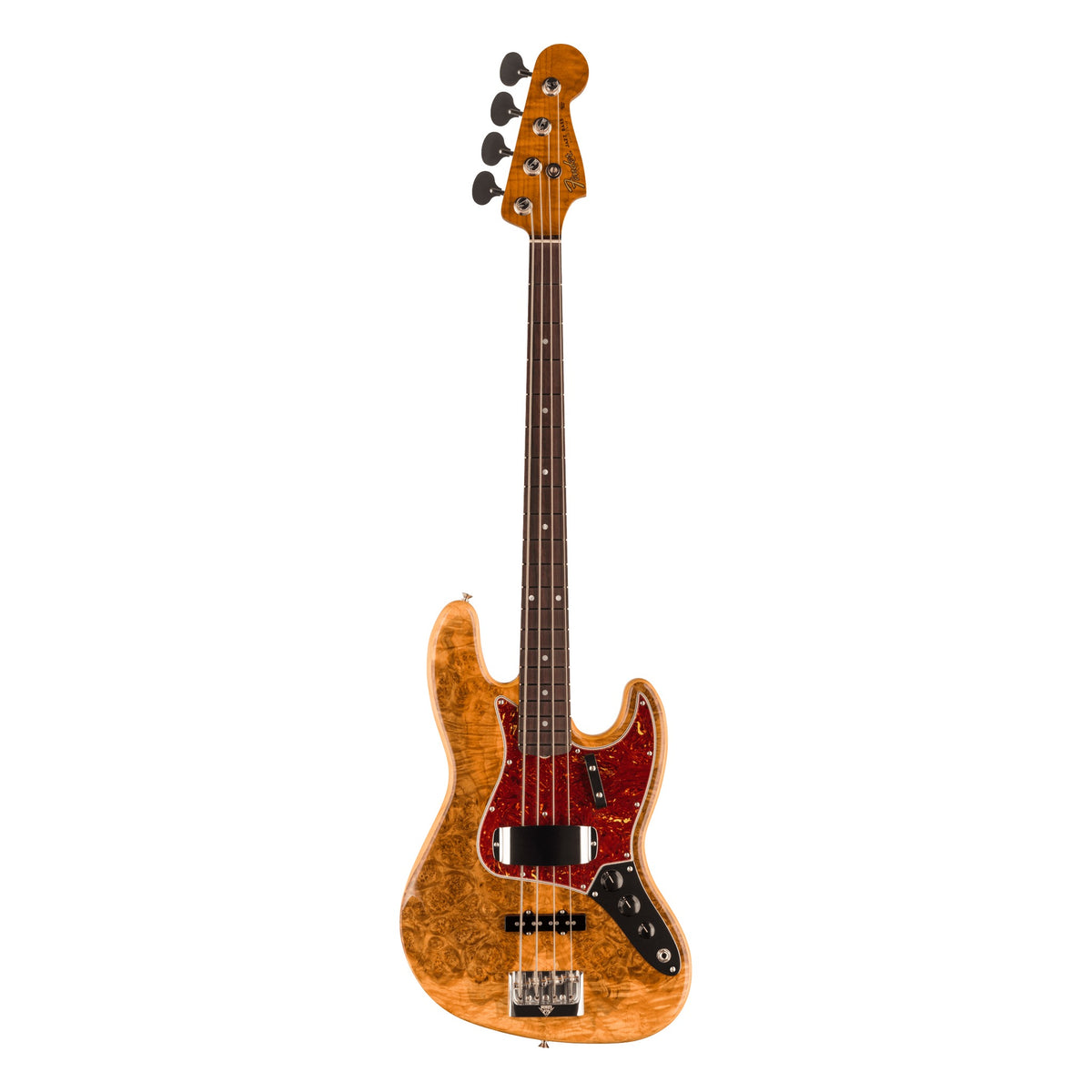 Fender Custom Shop Artisan Maple Burl Jazz Bass, Aged Natural