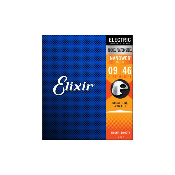 Elixir Nanoweb Electric Guitar Custom Light 9-46